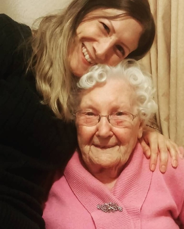 Me and my nan. My sewing and crafting inspiration for Kooksey