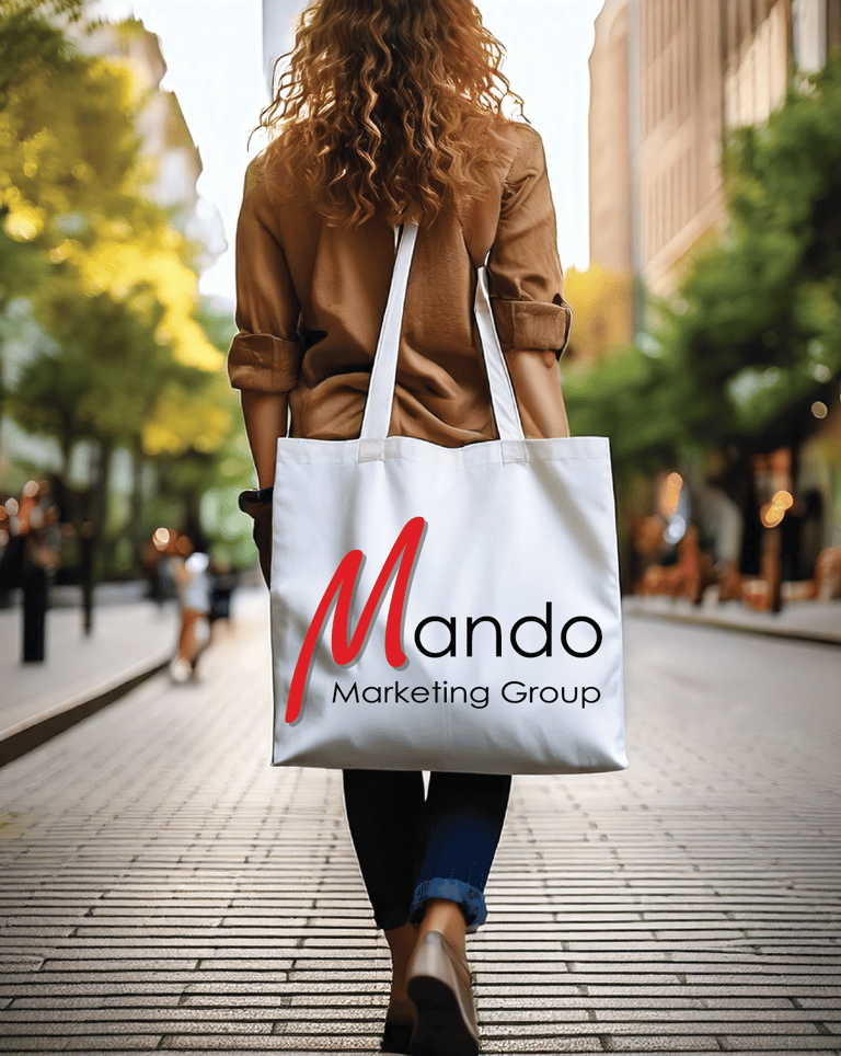 Mando Marketing Group - Bagvertising in use