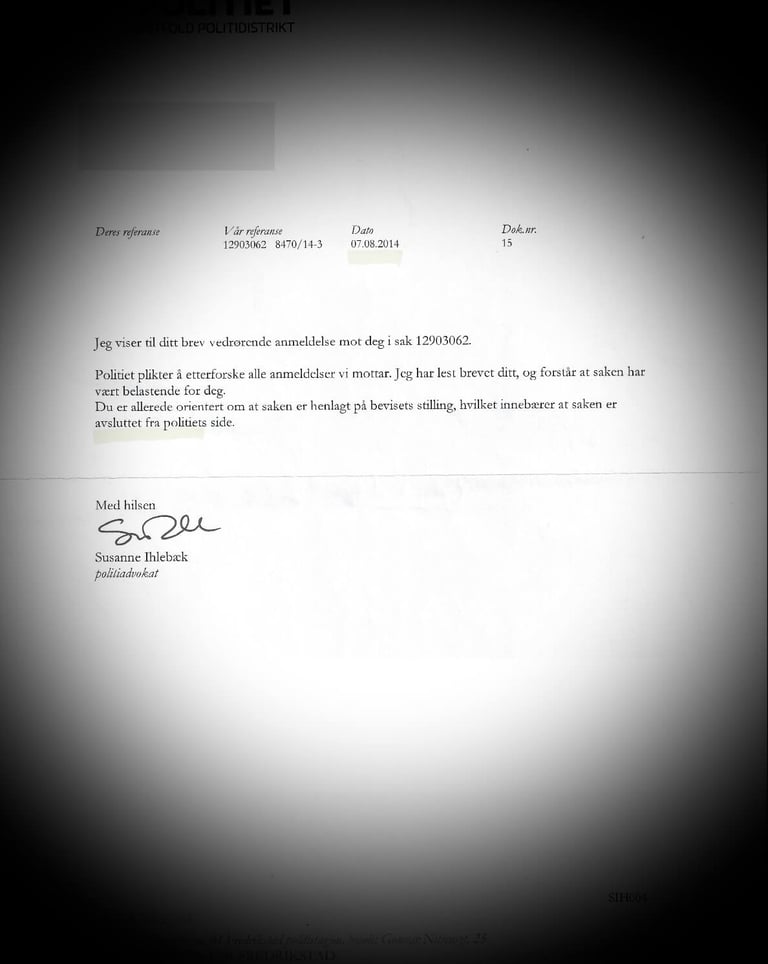 ، وثيقة من الشرطة، صلاح حسن الساعدي وزوجته قطر الندى عدنان عبد الحسين، في قضية جريمة قتل مزعومة 