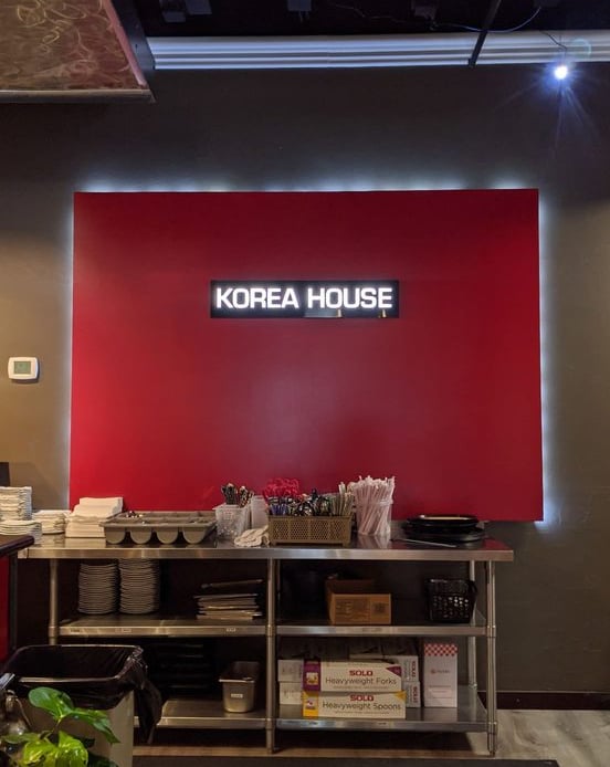 Sign of Korea House in Marysville