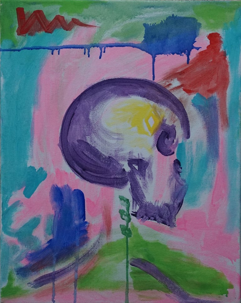 Kevo 2022 Painting/ Canvas/ Semiotic/ Expressionist/ Ancient knowledge/"Conscious Portrait"