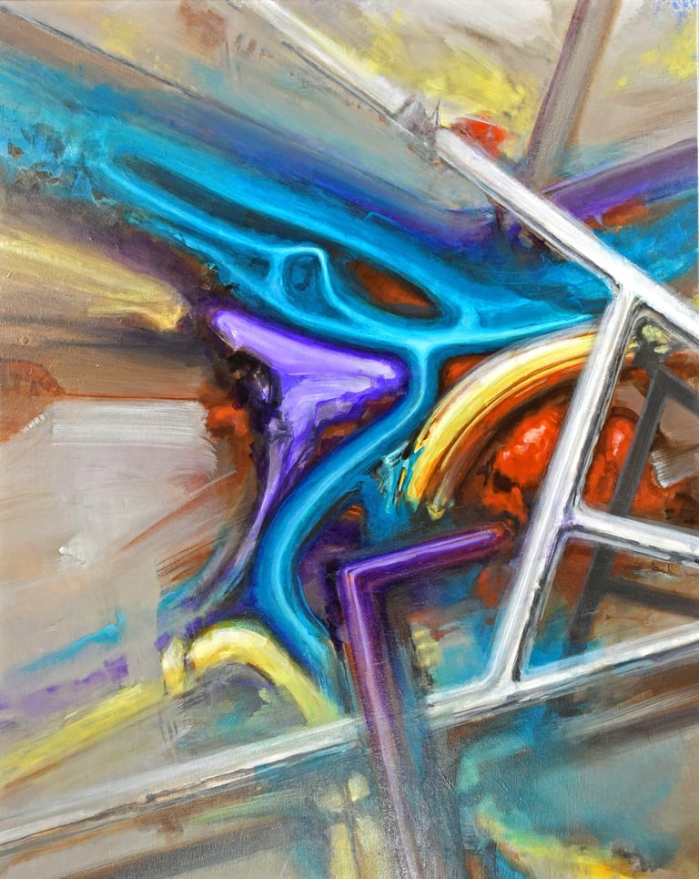 Original acrylic on canvas painting by Eric Stiles.