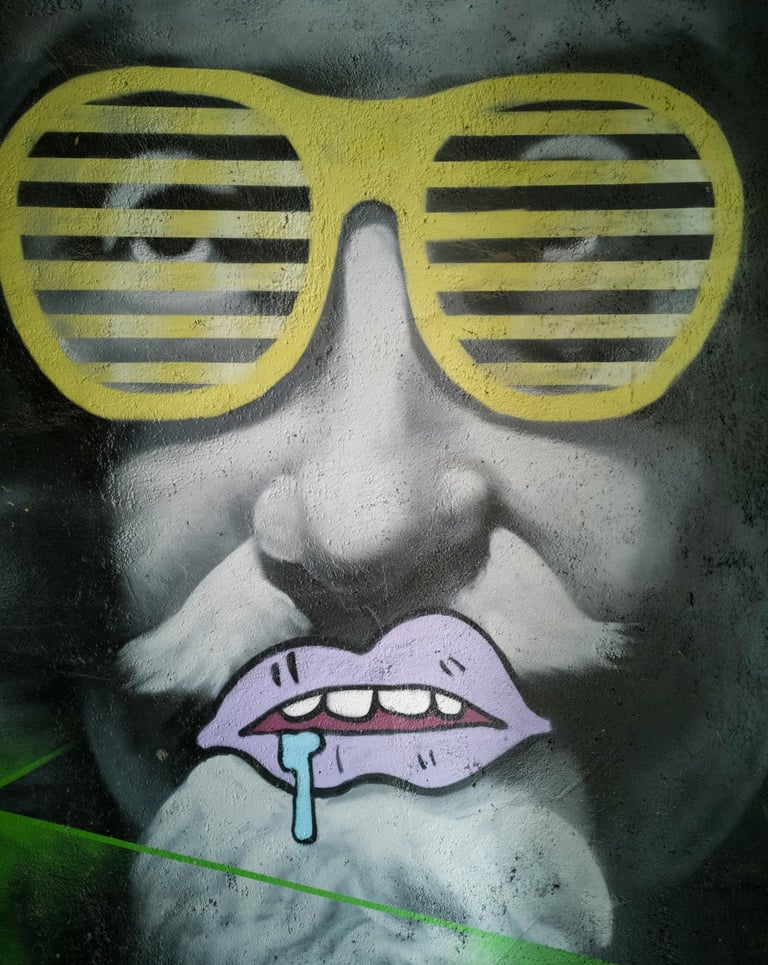 pintura de grafite, arte urbana