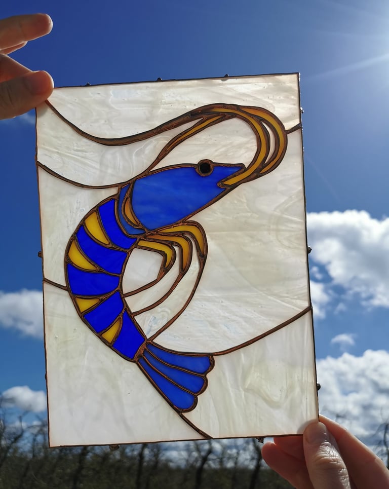 stained glass shrimp or shrimp
