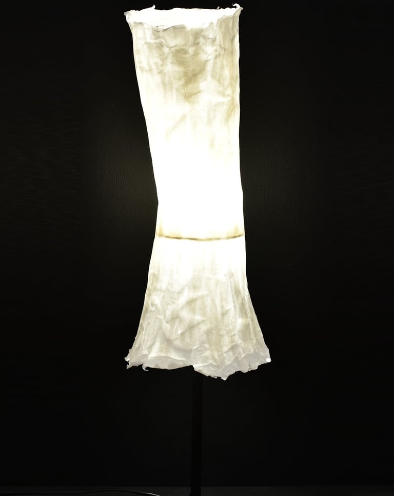 loupiote sculpture lumineuse sur pied