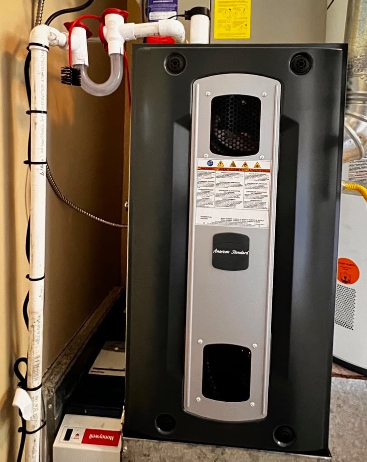 Photo displaying Amercians Furnace System Installed at one of our clients