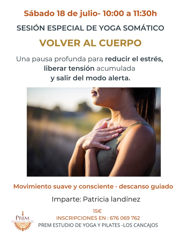 clase especial de yoga somático para liberar tensión