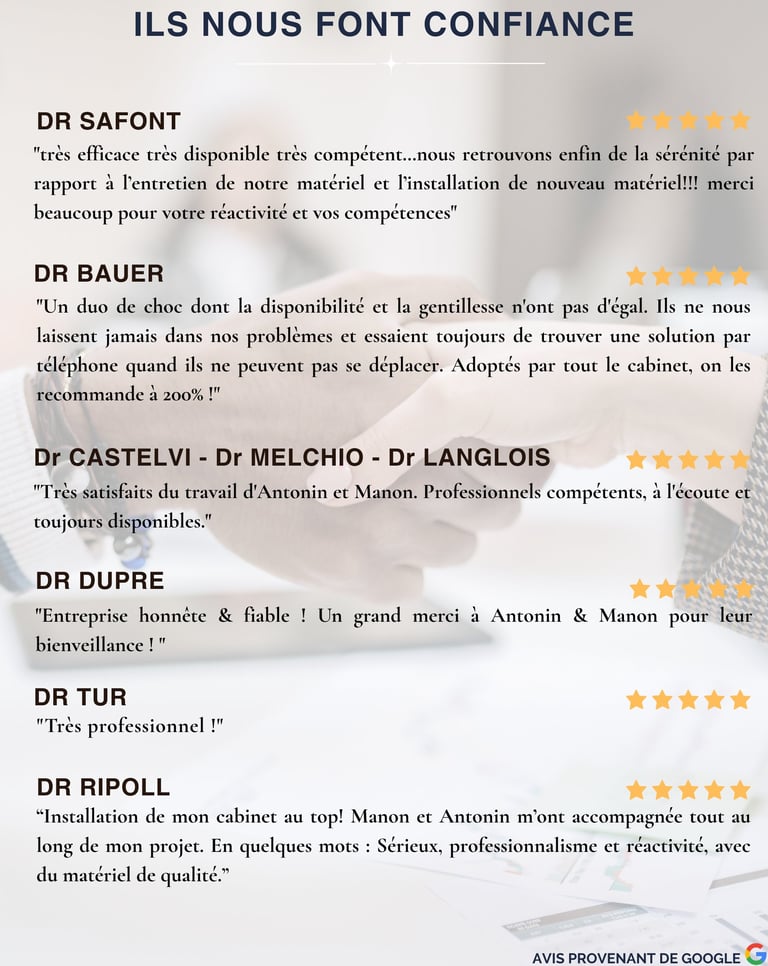 avis clients dentalta - ils nous font confiance