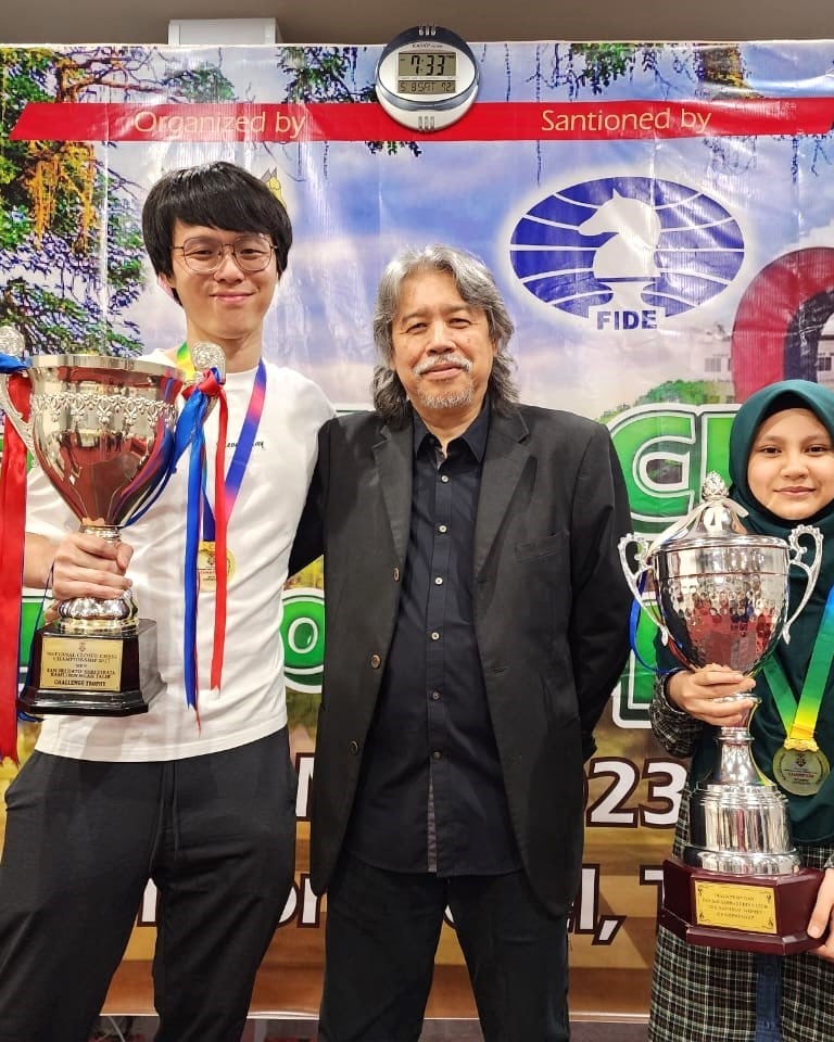 Malaysian Chess Championship 2023, Lim Zhuo Ren National Champion And Ainul Mardhiah Women Champion