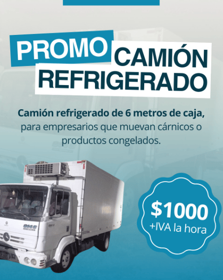promo camión refrigerado para fletes o repartos