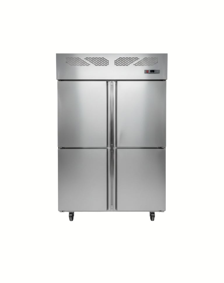 UPRIGHT REFRIGERATOR 4 DOORS MADE OF STAINLESS STEEL
