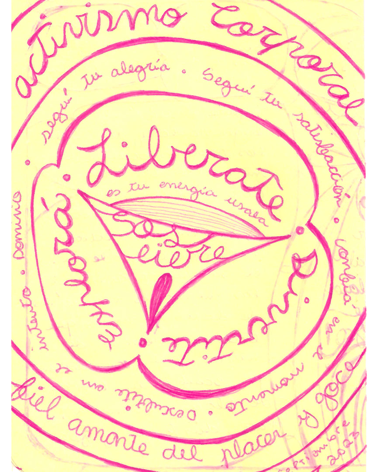 dibujo sobre activismo corporal