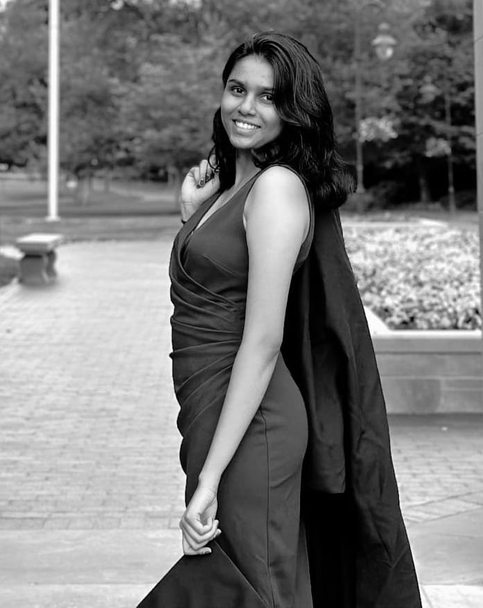 Siona Crissel DSouza, graduation photo