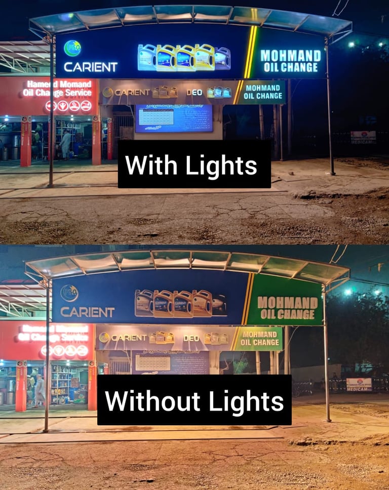 outdoor banner printing with backlight