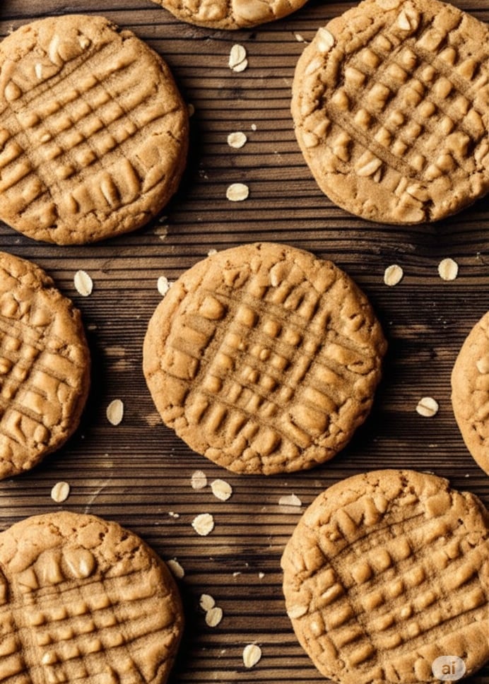 Soft Chewy peanut butter oatmeal cookies