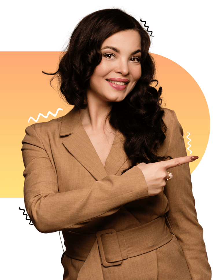 a woman in a suit and a suit jacket