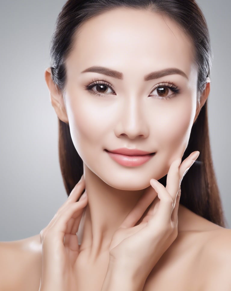 image of female face and shoulders promoting plastic surgery in Vietnam