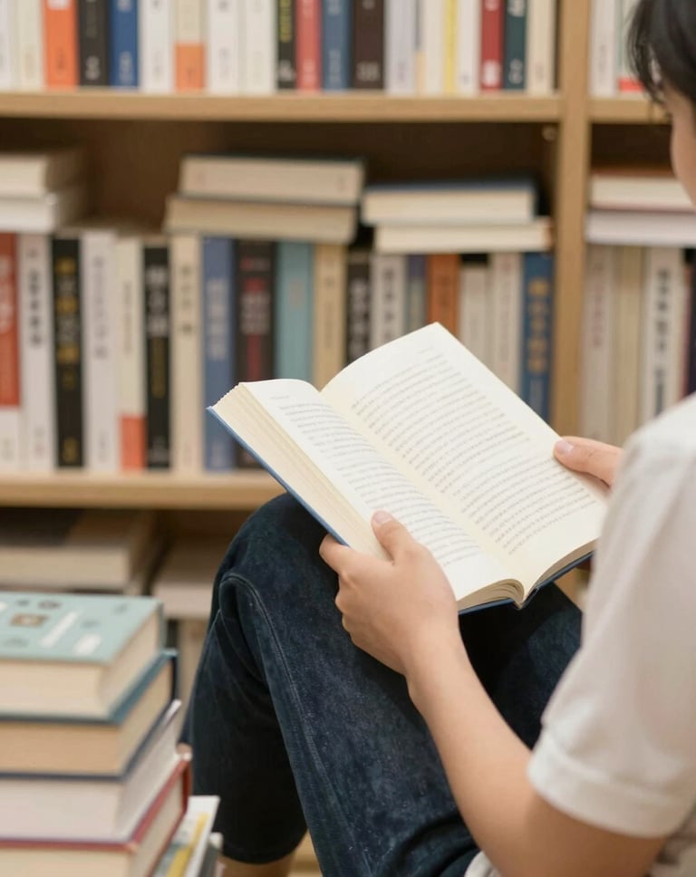 Close-up of beautifully illustrated children's books arranged on a shelf.