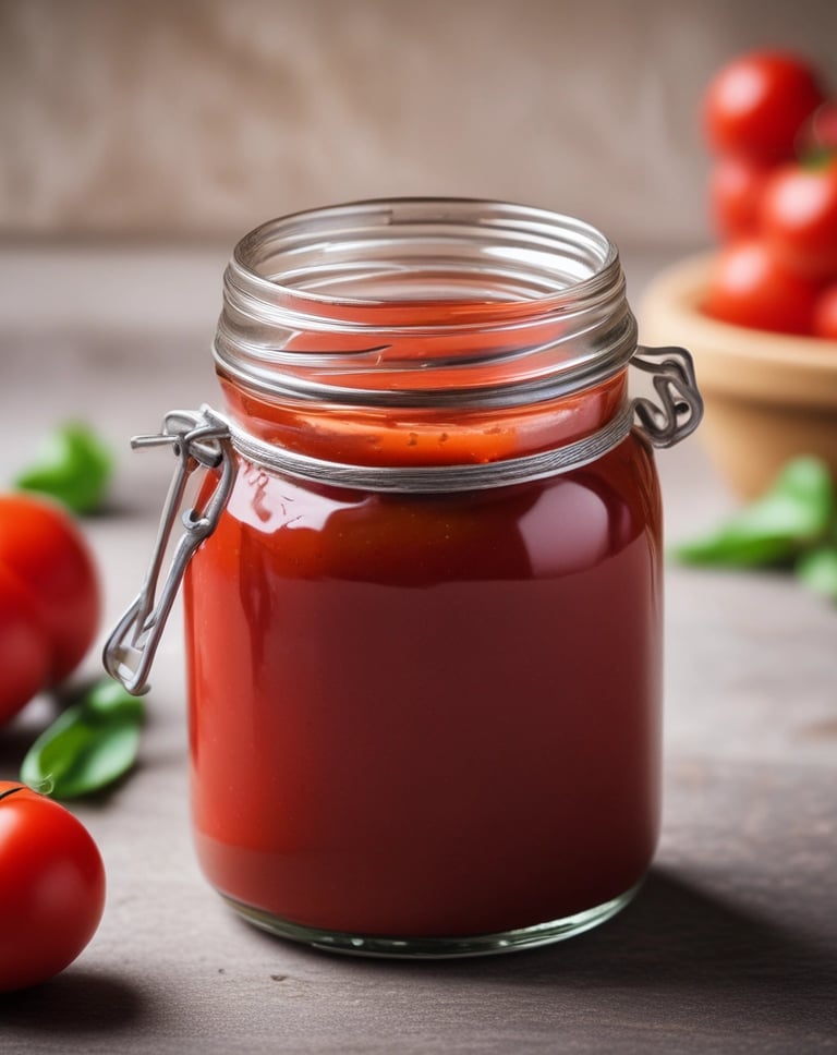Fresh red peppers and tomatoes freshly picked from the greenhouse.