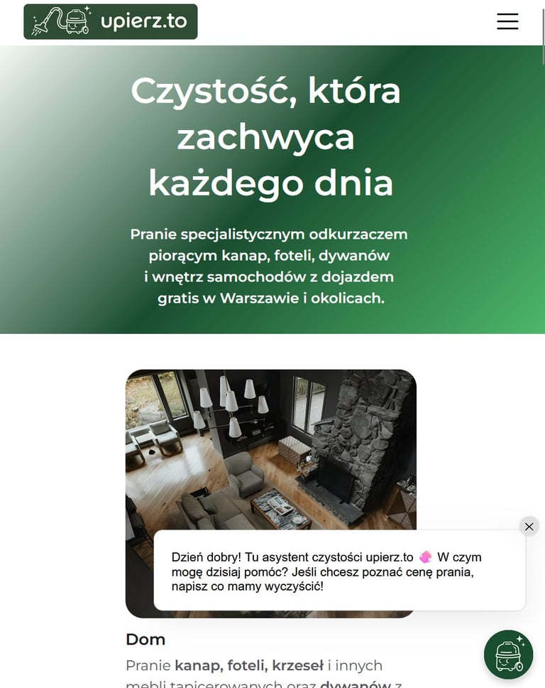 asystent czystosci na stronie ipierz to
