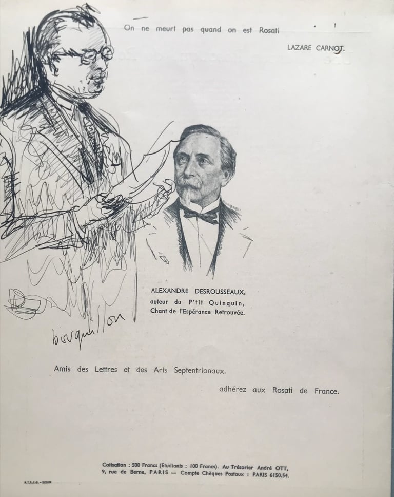 marcel lanquetin prononçant son discours de rosati