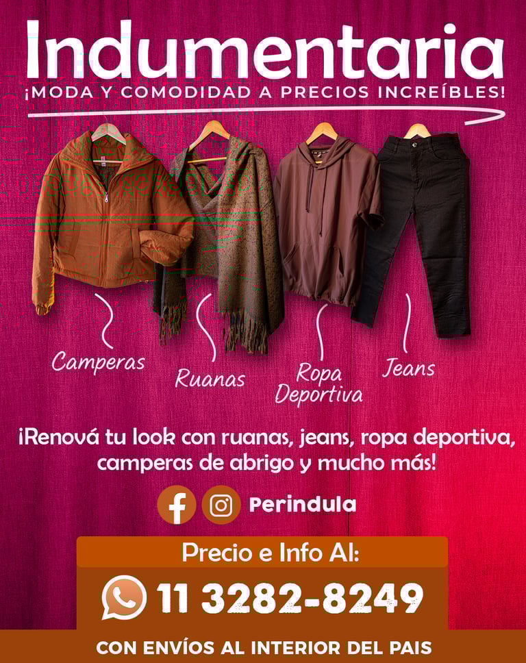 Folleto indumentaria