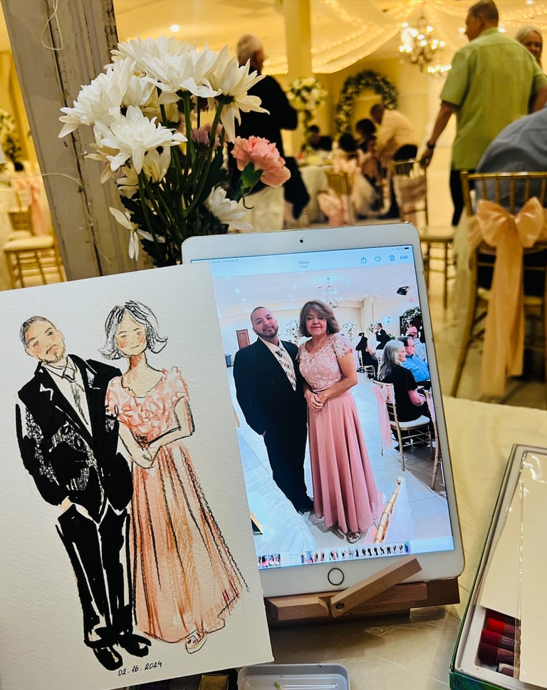 live guest illustration