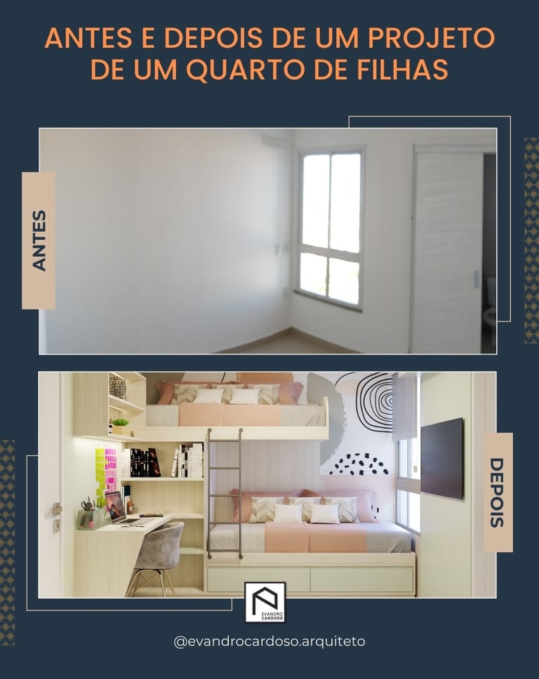 Projeto de Reforma de Quarto de Menina Apartamento em São Paulo