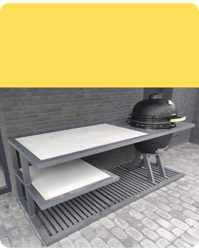 Aliuminis stalas kepsninėms