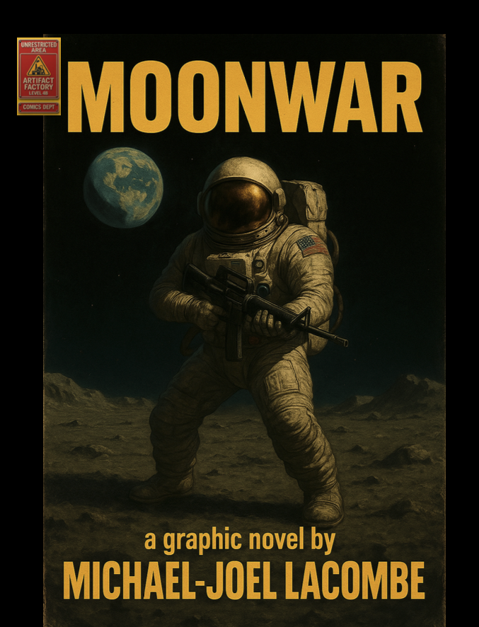 a man in a space suit and helmet with a gun