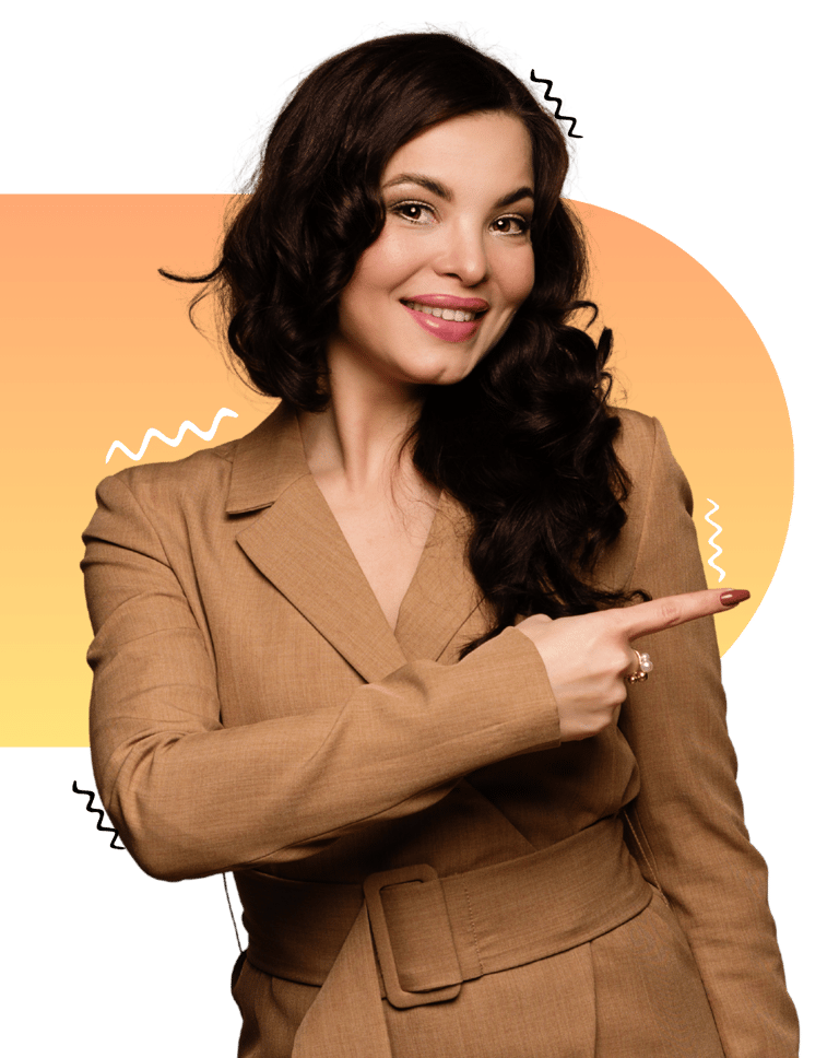 a woman in a suit and a suit jacket