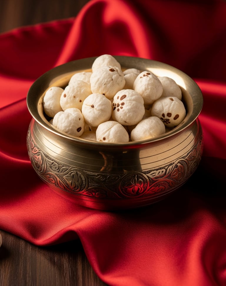Premium roasted makhana — crunchy fox nuts, healthy superfood from India’s finest farms for export