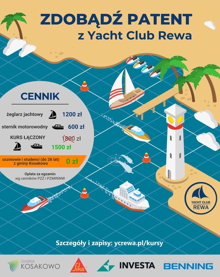 Yach club Rewa, żeglarstwo, zatoka Pucka