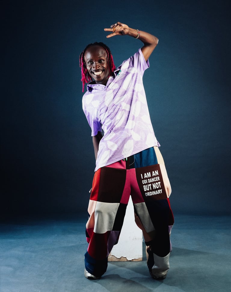 Eyantez, dance fitness and absolute beginner instructor at TheOne Studios Nairobi posing
