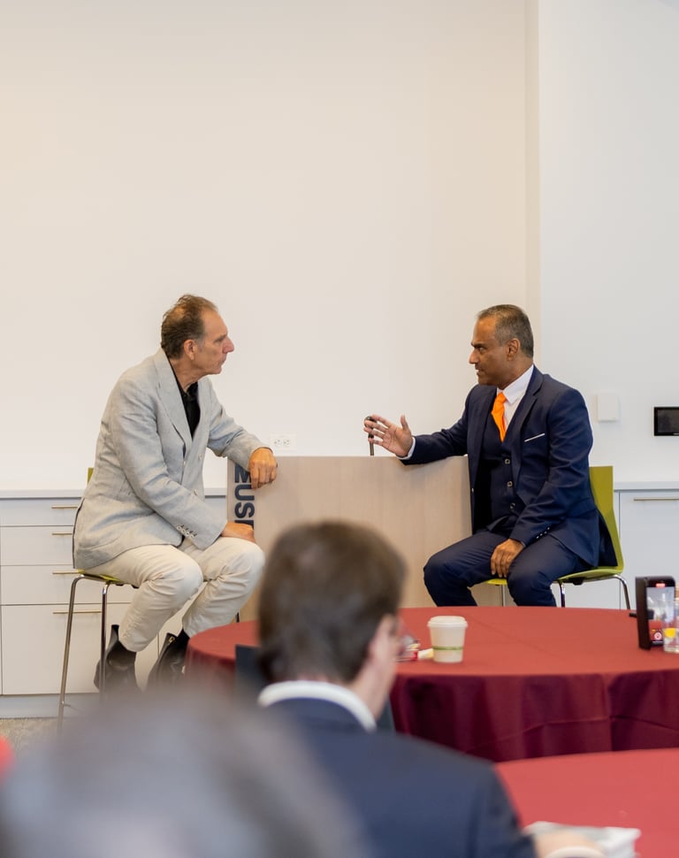 Nadeem Azhar and Michael Richards