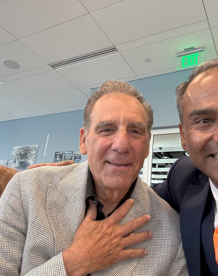 Nadeem Azhar with Michael Richards