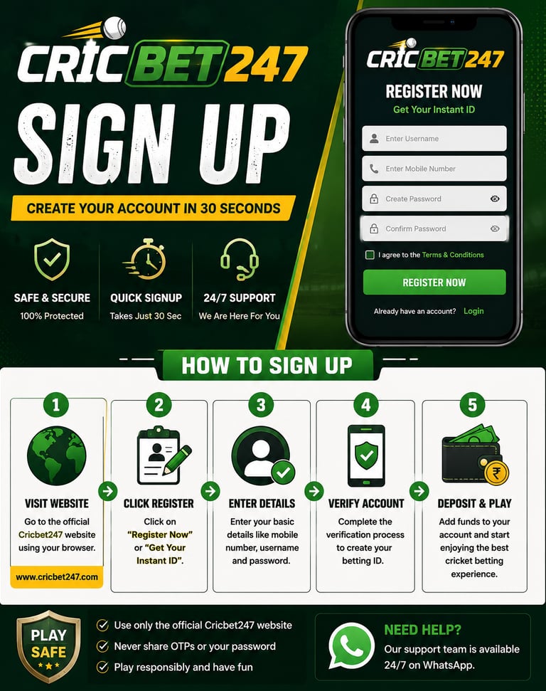 Cricbet247 signup