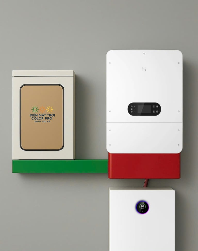 Tủ điện hệ thống 15kWp Hybrid GoodWe