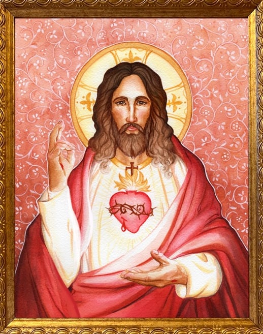 "Cor Jesu," The Sacred Heart of Jesus ©23 A. Hude
