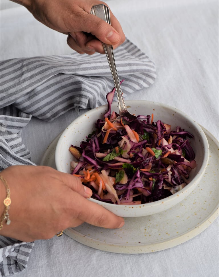 Salade Coleslaw version saine