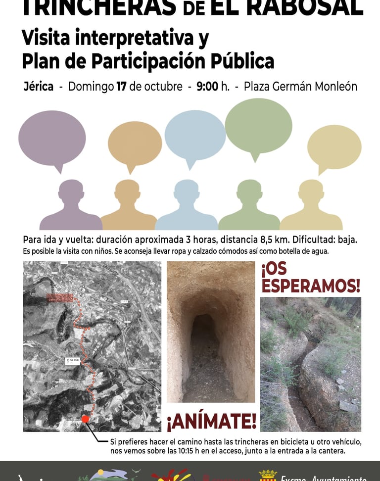 Ruta sendero trincheras El Rabosal Jérica Alto Palancia Castellón