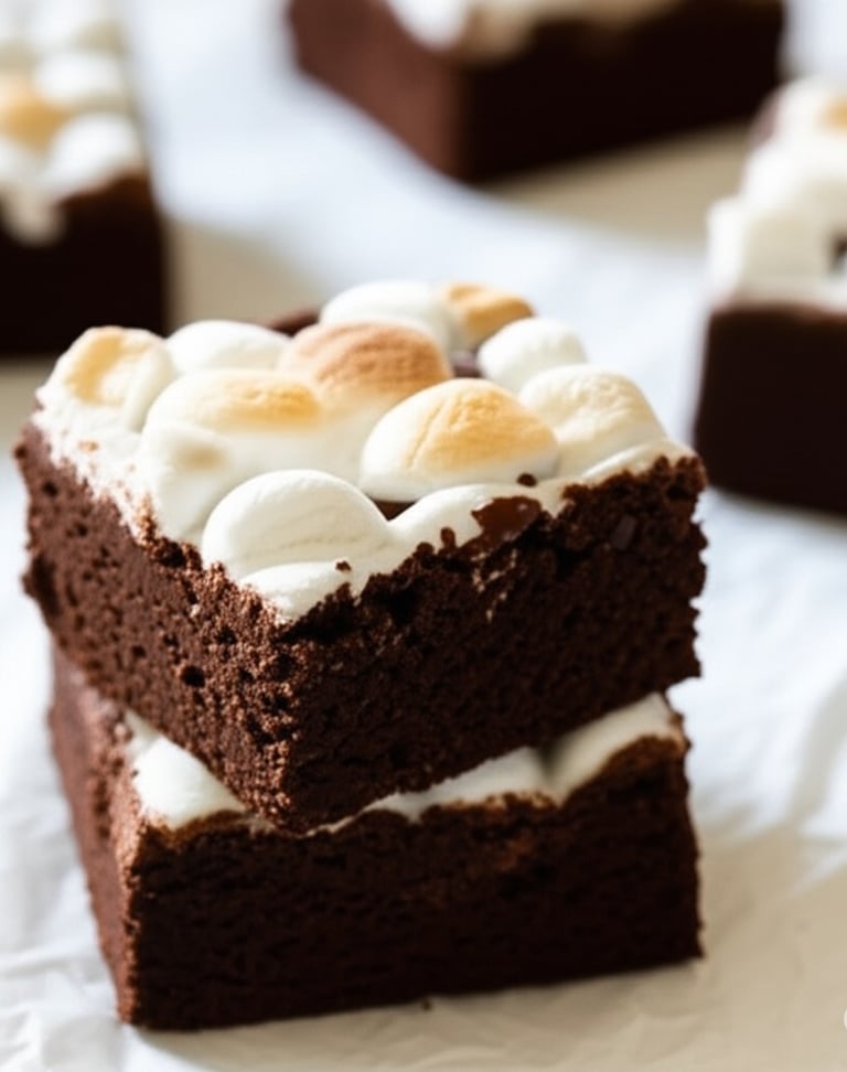smores brownie dessert