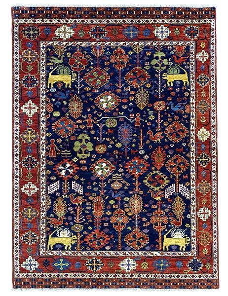 KHORASAN - 196cm x 149cm (6'5 x 4'11) - HANDMADE RUGS -  ARTISAN CARPET