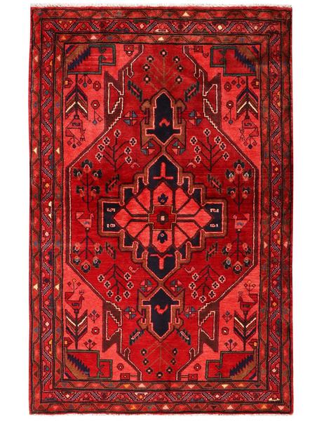 OLD HAMADAN - 215cm x 140cm (7' x 4'7) - TRIBAL AND ANTIQUE RUGS - HANDMADE RUG COMPANY