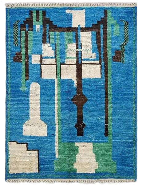 NOMADIC AFGHAN - 133cm x 97cm (4'4 x 3'2) - TRIBAL RUGS - HANDMADE RUG COMPANY