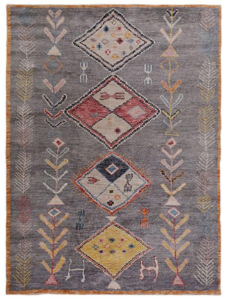 NOMADIC AFGHAN - 309cm x 253cm (10'2 x 8'4) - LARGE NOMADIC RUGS - HANDADE RUG COMPANY