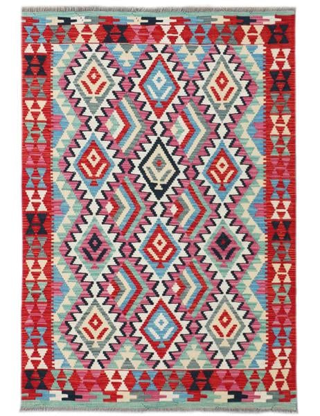 ARYANA KILIM - 186cm x 125cm (6'1 x 4'1) - KILIM RUGS