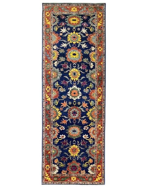 AFSHAN SUNFLOWER RUNNER - 344cm x 126cm (11'4 x 4'1) ARTISAN CARPET