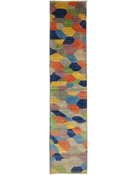 GOETHE RUNNER - 297cm x 63cm (9'9 x 2') - CONTEMPORARY HALL RUNNER ARTISAN CARPET-
