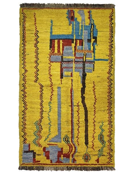 NOMADIC AFGHAN - 150cm x 87cm (4'11 x 2'10) -TRIBAL AND NOMADIC RUGS - HANDMADE RUG COMPANY